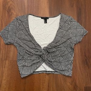 Cropped twisted-front top from Forever 21